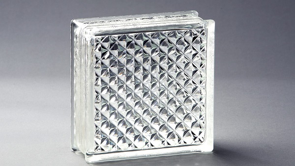 Glass Block Clear Small Diamond