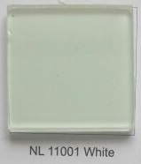White Lacquered Glass